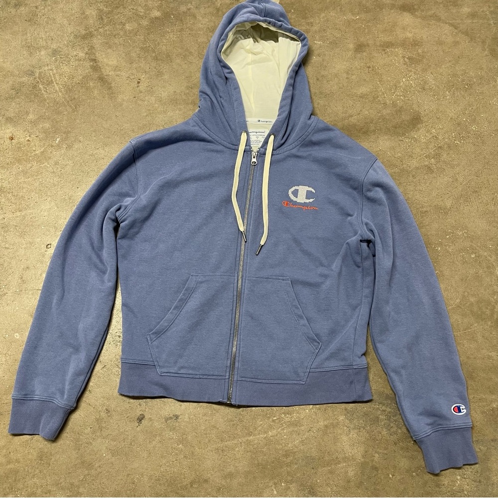 Champion Blue Zip-Up Hoodie